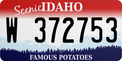 ID license plate W372753