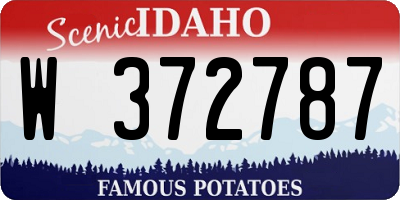 ID license plate W372787