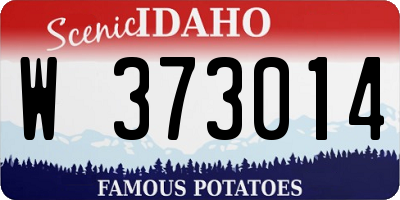 ID license plate W373014