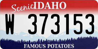 ID license plate W373153