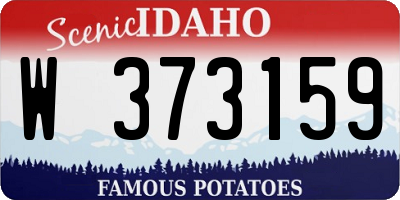ID license plate W373159