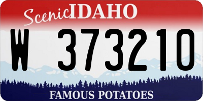 ID license plate W373210
