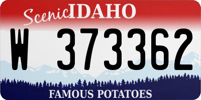 ID license plate W373362