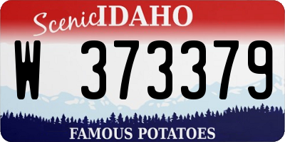 ID license plate W373379