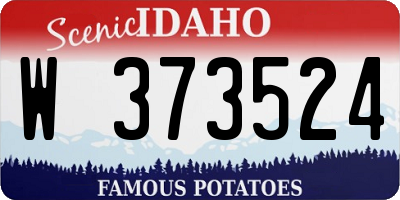 ID license plate W373524