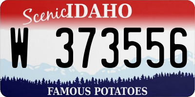ID license plate W373556