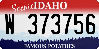 ID license plate W373756
