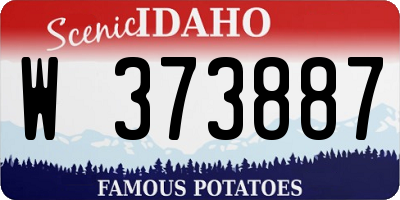 ID license plate W373887