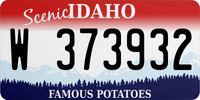 ID license plate W373932