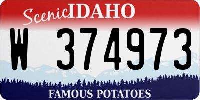 ID license plate W374973