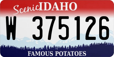 ID license plate W375126