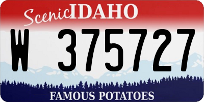 ID license plate W375727