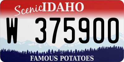 ID license plate W375900