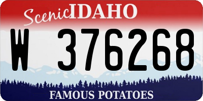 ID license plate W376268