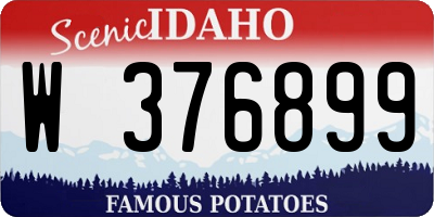 ID license plate W376899