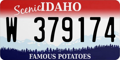 ID license plate W379174