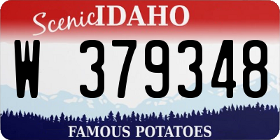 ID license plate W379348
