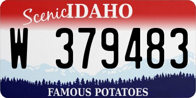 ID license plate W379483