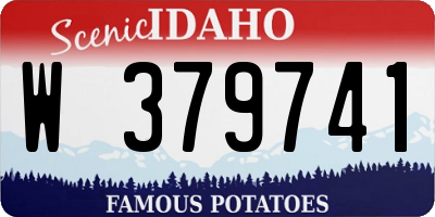 ID license plate W379741