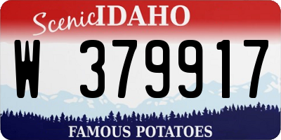 ID license plate W379917