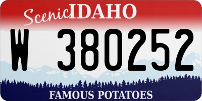 ID license plate W380252