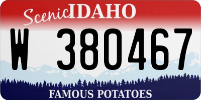 ID license plate W380467