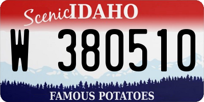 ID license plate W380510