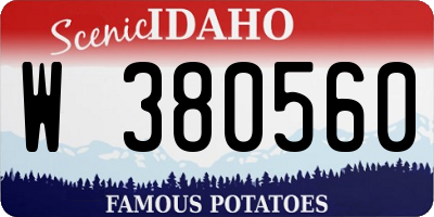 ID license plate W380560