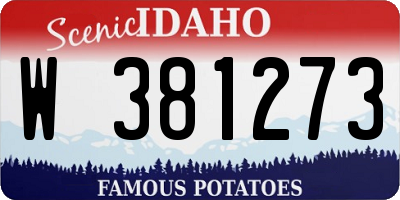 ID license plate W381273
