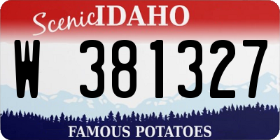 ID license plate W381327