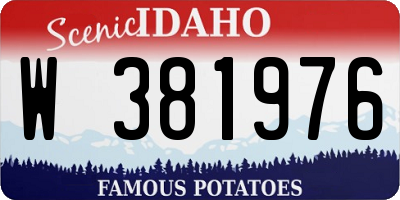 ID license plate W381976