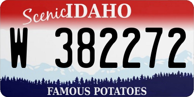 ID license plate W382272