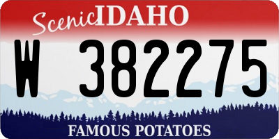 ID license plate W382275