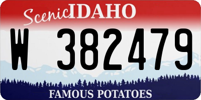 ID license plate W382479