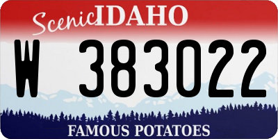 ID license plate W383022