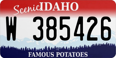 ID license plate W385426