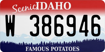 ID license plate W386946