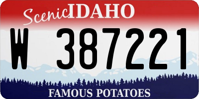 ID license plate W387221
