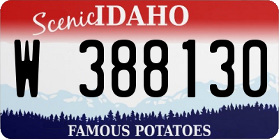 ID license plate W388130