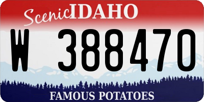 ID license plate W388470