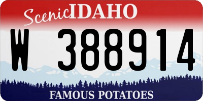 ID license plate W388914