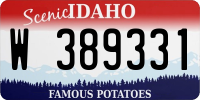 ID license plate W389331