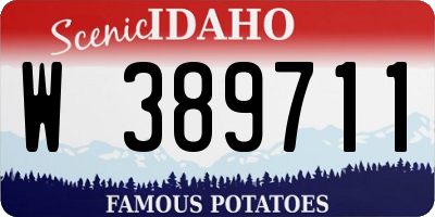 ID license plate W389711
