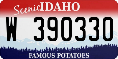 ID license plate W390330