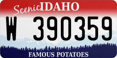 ID license plate W390359