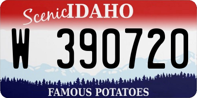 ID license plate W390720