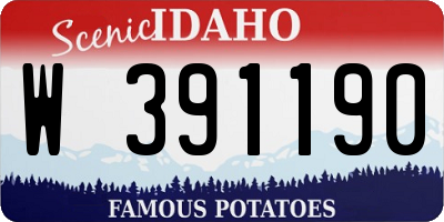 ID license plate W391190