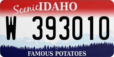 ID license plate W393010