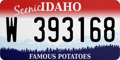 ID license plate W393168