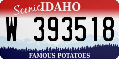 ID license plate W393518